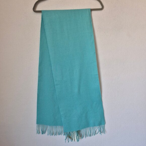 NWT Inca Fashions 100% Baby Alpaca 71"x12" Scarf Fringe Clearwater Green/Blue - Picture 2 of 10